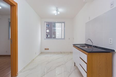 Cozinha de apartamento para alugar com 1 quarto, 25m² em Belenzinho, São Paulo