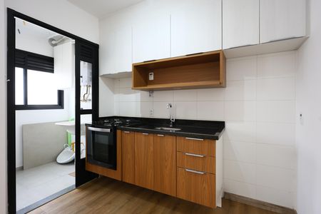 cozinha de apartamento para alugar com 2 quartos, 36m² em Umarizal, São Paulo