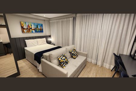 Sala/Quarto de apartamento para alugar com 1 quarto, 26m² em Água Verde, Curitiba