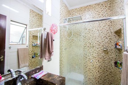 Banheiro do quarto 1 de apartamento à venda com 3 quartos, 82m² em Santa Terezinha, Santo André