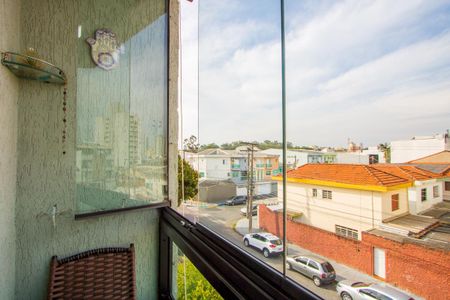 Varanda da sala de apartamento à venda com 3 quartos, 82m² em Santa Terezinha, Santo André