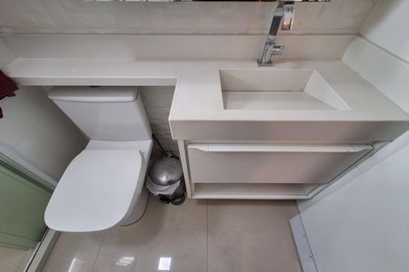 Banheiro Suíte  de apartamento para alugar com 1 quarto, 54m² em Rudge Ramos, São Bernardo do Campo