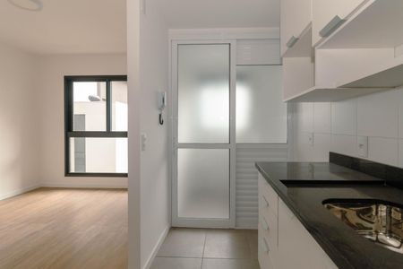 Cozinha de apartamento para alugar com 1 quarto, 48m² em Jardim do Salso, Porto Alegre