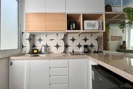 Cozinha de kitnet/studio à venda com 1 quarto, 27m² em Copacabana, Rio de Janeiro