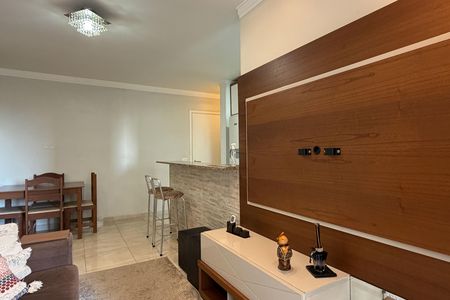 Sala de apartamento para alugar com 1 quarto, 49m² em Vila Mathias, Santos