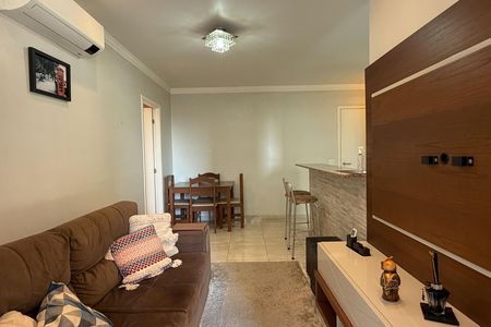Sala de apartamento para alugar com 1 quarto, 49m² em Vila Mathias, Santos