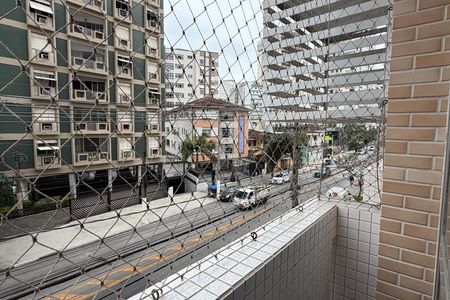 Vista da Sala de apartamento para alugar com 2 quartos, 83m² em José Menino, Santos