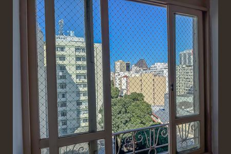 Vista da sala de apartamento à venda com 3 quartos, 105m² em Catete, Rio de Janeiro