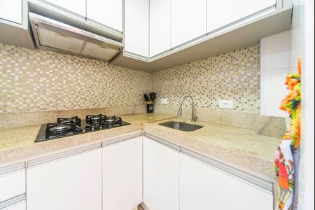Cozinha de apartamento para alugar com 2 quartos, 40m² em Parque Erasmo Assunção, Santo André