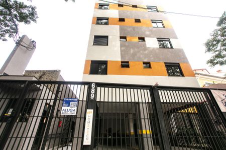 Fachada - placa QBYP-47 de apartamento para alugar com 1 quarto, 26m² em Lapa, São Paulo