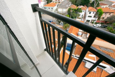 Varanda da Sala de apartamento para alugar com 1 quarto, 26m² em Lapa, São Paulo