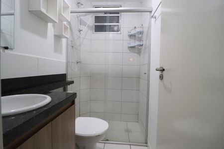 Banheiro Social de apartamento para alugar com 2 quartos, 55m² em Shopping Park, Uberlândia