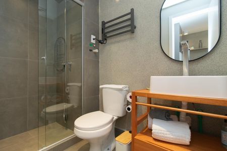 Banheiro de apartamento para alugar com 1 quarto, 26m² em Cidade Baixa, Porto Alegre