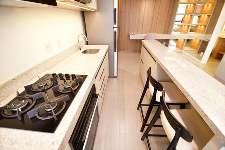 Cozinha de apartamento para alugar com 2 quartos, 64m² em Nova Campinas, Campinas