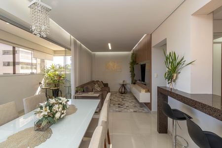 Sala de apartamento à venda com 3 quartos, 93m² em Itapoã, Belo Horizonte