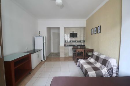 Sala de apartamento para alugar com 1 quarto, 35m² em Centro, Guarujá