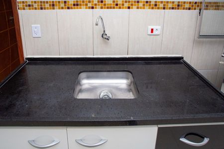 Cozinha de casa para alugar com 1 quarto, 60m² em Piraporinha, Diadema