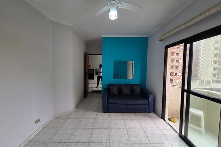 Sala de apartamento para alugar com 1 quarto, 44m² em Vila Tupi, Praia Grande