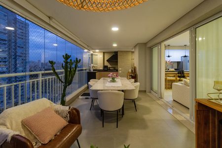 Varanda da Sala de apartamento para alugar com 3 quartos, 130m² em Vila Anastácio, São Paulo