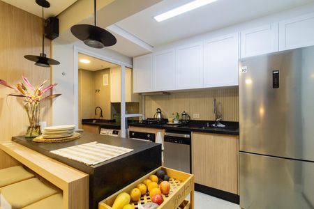 Cozinha de apartamento para alugar com 3 quartos, 130m² em Vila Anastácio, São Paulo