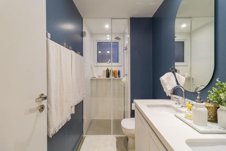 Suíte master de apartamento para alugar com 3 quartos, 130m² em Vila Anastácio, São Paulo