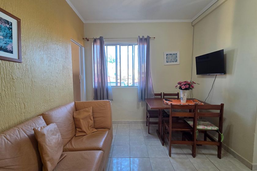 Apartamento com 1 quarto para alugar em Jardim Imperador, Praia Grande por R$ 1.600,00